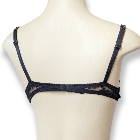 Vintage 90s Adrianna Papell Silk Abstract Print Unlined Bra Size 36A - Picture 5 of 14